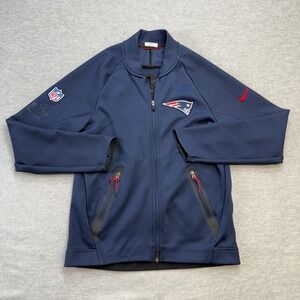 New England Patriots Jacket Mens Medium Nike Fleece Coaches Sideline Team Issued